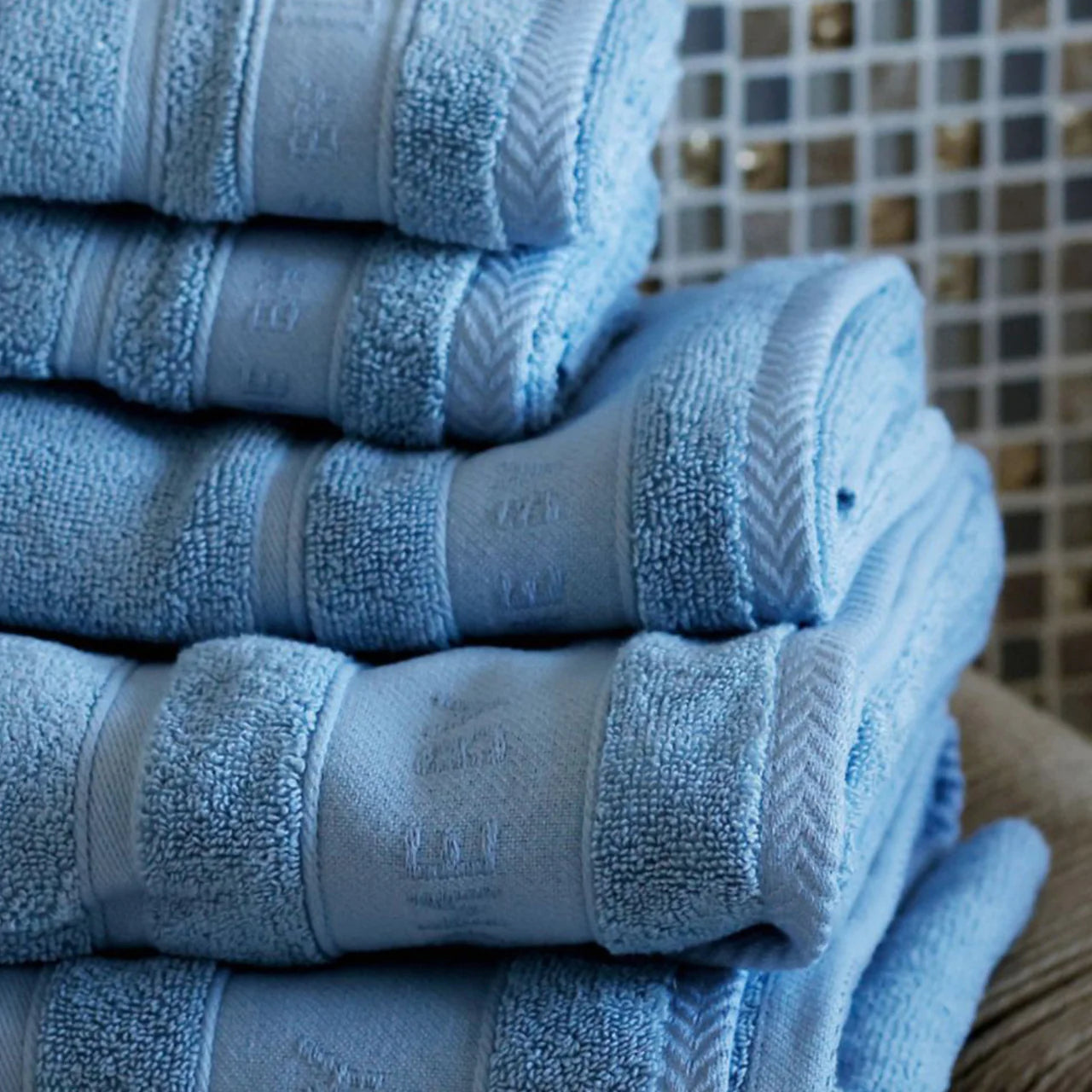 Handtuch 70×140 cm – Staubblau